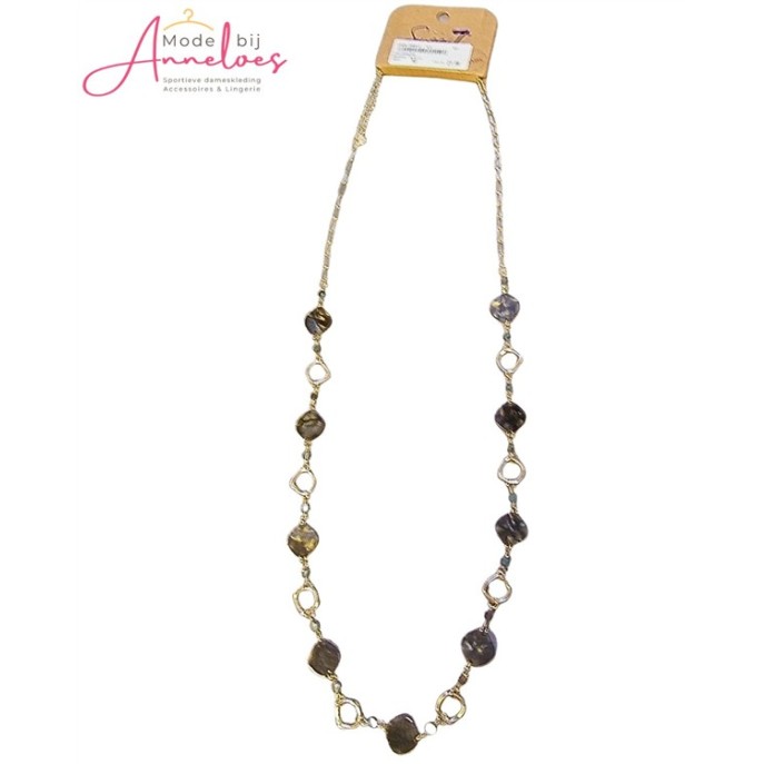 Sweet7 Ketting lang 101229436 Donker bruin Sweet7 Ketting lang 101229436 Donker bruin